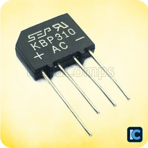 KBP310 Bridge Rectifier Module – 3A 1000V (KBP Package) KBP310 Bridge Rectifier Module – 3A 1000V (KBP Package)